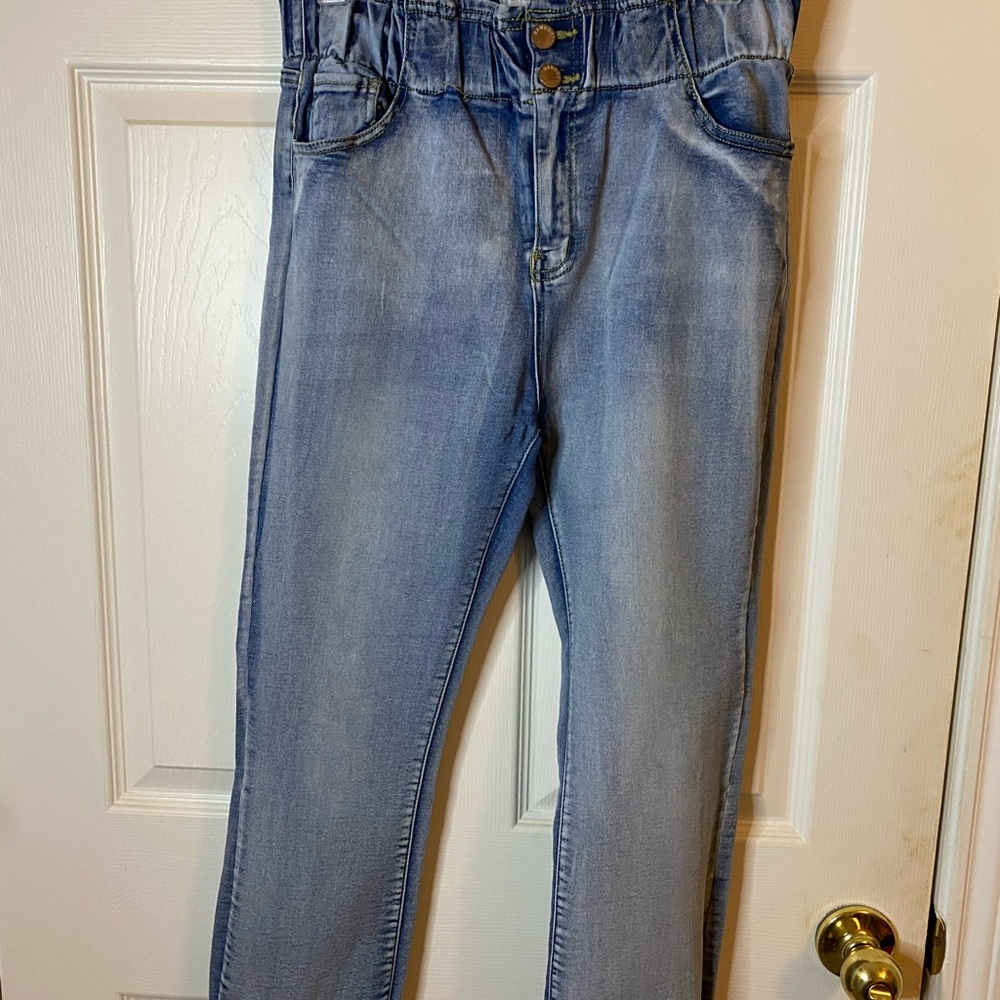 BAMBOO Classic Mom Blue Denim Jeans